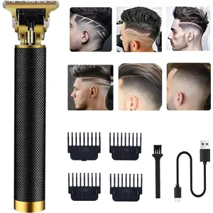Hair Clippers for Men, Cordless Electric Hair Trimmer Rechargeable Beard Trimmer Shaver, Electric T Blade Trimmer Zero Gapped Edgers Hair Cutting Kit with Guide Combs(Dragon)