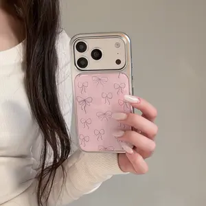 Creative Bow Phone Case for Apple iPhone 17 Pro Max, iPhone 16 Pro Max, iPhone 15 Pro Max, Fashionable Mobile Cover