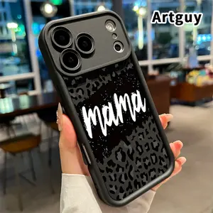 Compatible with  iPhone 17 Pro Max 16 Plus 15 14 13 12 11 XR Air E Case Mama LeopardFull Coverage Anti-Fingerprint Rugged Phone Cover Gift for Boy