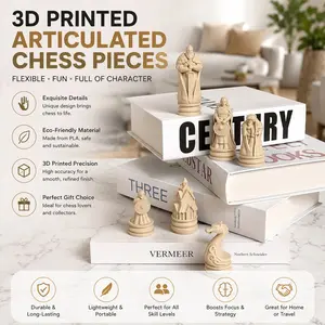 3D-printed Viking-style chess set, figurine desk ornament, creative home decor. Requires no electricity and is suitable for indoor or outdoor display. Perfect for Christmas, Halloween, birthdays, Easter, and more.