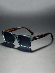 Men's Geometric Square Frame Sunglasses, Trendy Beach Eyewear, Simple Design, Casual Versatile, Elegant and Stylish, Perfect for Daily Wear