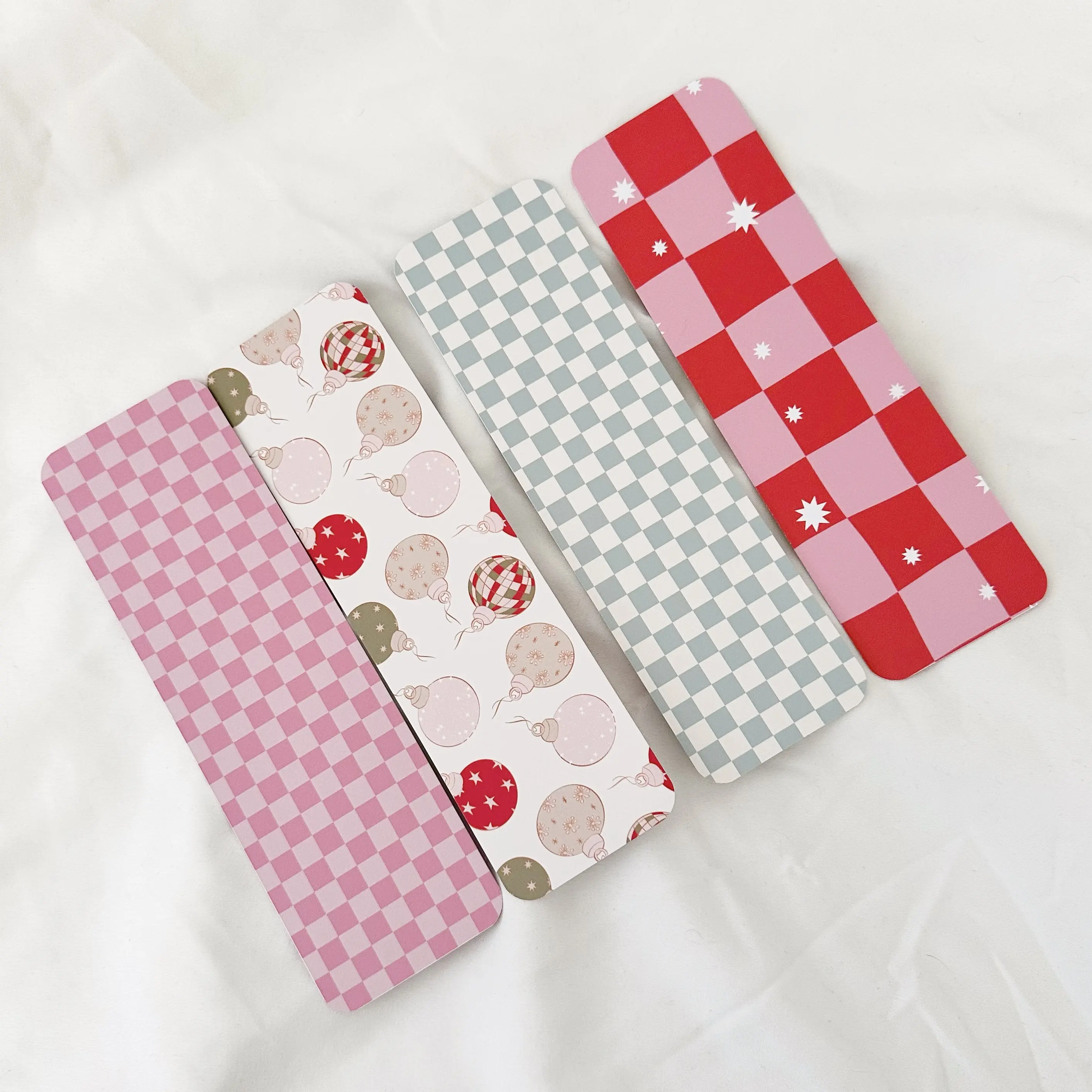 Groovy Christmas Bookmarks | Bookish Merch | Decorative Bookmark cardstock bookmark