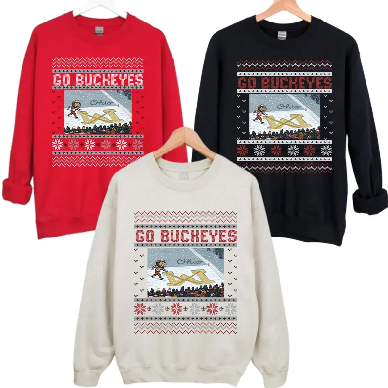 	Ohio vs Michigan Rivalry Sweater, Script Ohio on Big M Sweater, Buckeye Fan Erase The M Sweat Shirt, OSU Fan Gift, Brutus Ohio State Snow Fan Football T-Shirt, Sweatshirt, Hoodie, Football Tee, Gift for Unisex