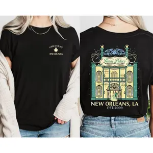 Two Sided Tiana's Palace New Orleans Comfort Colors Shirt, Retro Princess and The Frog Shirt, Trip Outfits, Birthday Gift Tee 3RL58