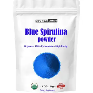 Organic Blue Spirulina Powder – Phycocyanin Extract | 60 Servings | No Fishy Odor | 100% Vegan Blue-Green Algae Protein | Natural Vibrant Food Coloring for Smoothies, Baking, Drinks & Recipes
