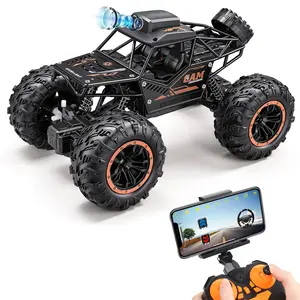 1:18 Remote Control Car with Camera, High Speed Alloy Off Road Truck Fast Racing Vehicle Electric Hobby Toy Car Gift for Boys Kids Teens Adults