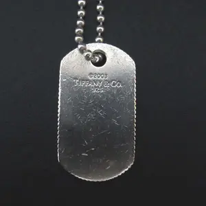 Pre-owned Tiffany & Co. Sterling Silver 925 (Ag925) Small Leather Goods 925 Silver Long Necklace