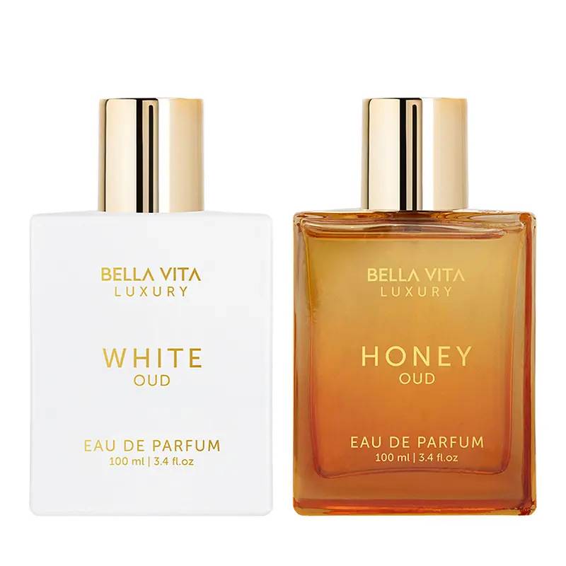 BellaVita Luxury's Too Sweet Too Sexy | 2x100ml Perfumes | Honey Oud & White Oud | Perfume for Men & Women | Long Lasting | Eau De Parfum | Super Brand Day Exclusive