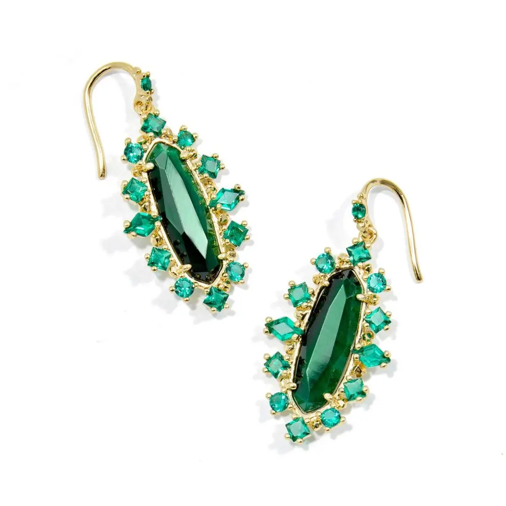 Kendra Scott Eva Crystal Framed Drop Earrings - Mix
