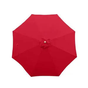 PREORDER (Ship 5/25) 7.5 ft Market Patio Umbrella 8 Rib Replacement Canopy Red