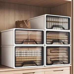 1/3pcs Drawer Storage Cabinet, Multifunctional Storage Cabinet, No Assembly Required, Stackable Clothing Organizer, Multi-Functional Large Capacity