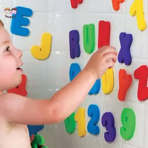 Letters Stickers Numbers Floating Bathroom Toys Baby Kids Wall Ornament Colorful Paste for Children Rooms