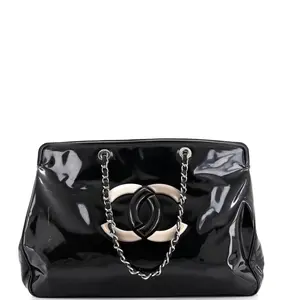 Pre-owned CHANEL Patent Vinyl Tote Bags REBAG Lipstick Tote XL by Rebag