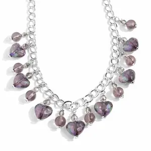 THE BEST HEART Black Iridescent Necklace