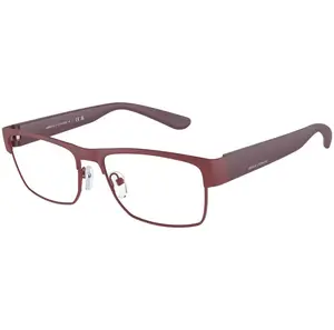 Armani Exchange Women's Classic Style Base Frame Fashion Statement Non-Prescription Eyeglasses, 56mm Matte Bordeaux Frames AX1065-6122-56, Base Frame Non-Prescription Glasses, Classic Style Non-Prescription Glasses