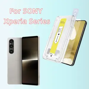 High-Definition Tempered Glass Screen Protector for Sony Xperia Series, Supports Ultrasonic Fingerprint Unlock, 9h Hardness, Easy Install, No Bubbles