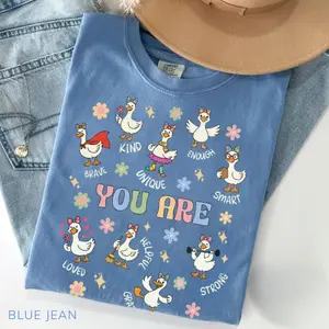 Silly Goose You Are Kind Comfort Colors Shirt, Teacher Affirmation Tee, Back to School Shirt, SEL Teacher Shirt, Cute Goose Shirt back to schools shirt