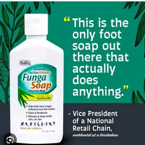 Fungasoap All-Natural Body Wash Invented by Physician Antifungal Antibacterial Antiviral Athlete's Foot Fungal Nails Deodorizer Acne Tinea Pedis Versicolor Diabetic Care Acne Treatment Prevention Body Care Daily Gentle Synthetic Skin Repair Comfort