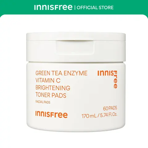 Green Tea Enzyme Vitamin C Brightening Toner Pads