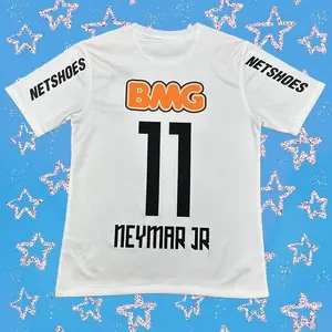 2012 2013 FC Home White Retro No.11 Neymar Short Sleeved Soccer Jersey