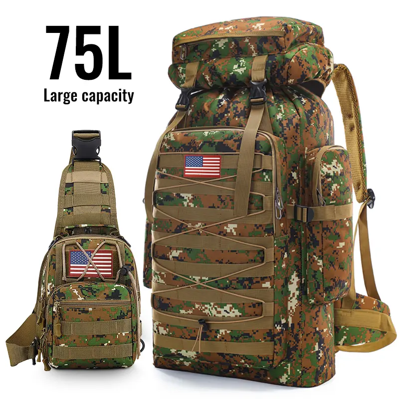 Black Friday75L Big Forest Bugout Bags, Prepper Bags, SpringTok Waterproof  and Breathable Travel Backpack, Overnight Biggie Tote, 3 Day Bag, Rugged  Men's Camouflage Backpack Hiking, Camping, Hunting and Fishing, Travel  Backpack -