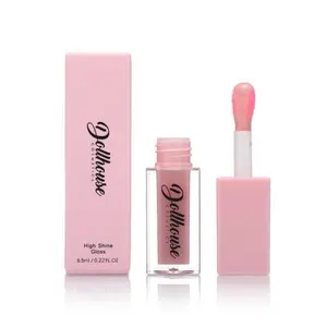 Luxury Baby Doll High-Shine Gloss - Soft Pink Tint, 6.5ml / 0.22 FL.oz, Hydrating Ingredients for a Youthful Glow Lipgloss