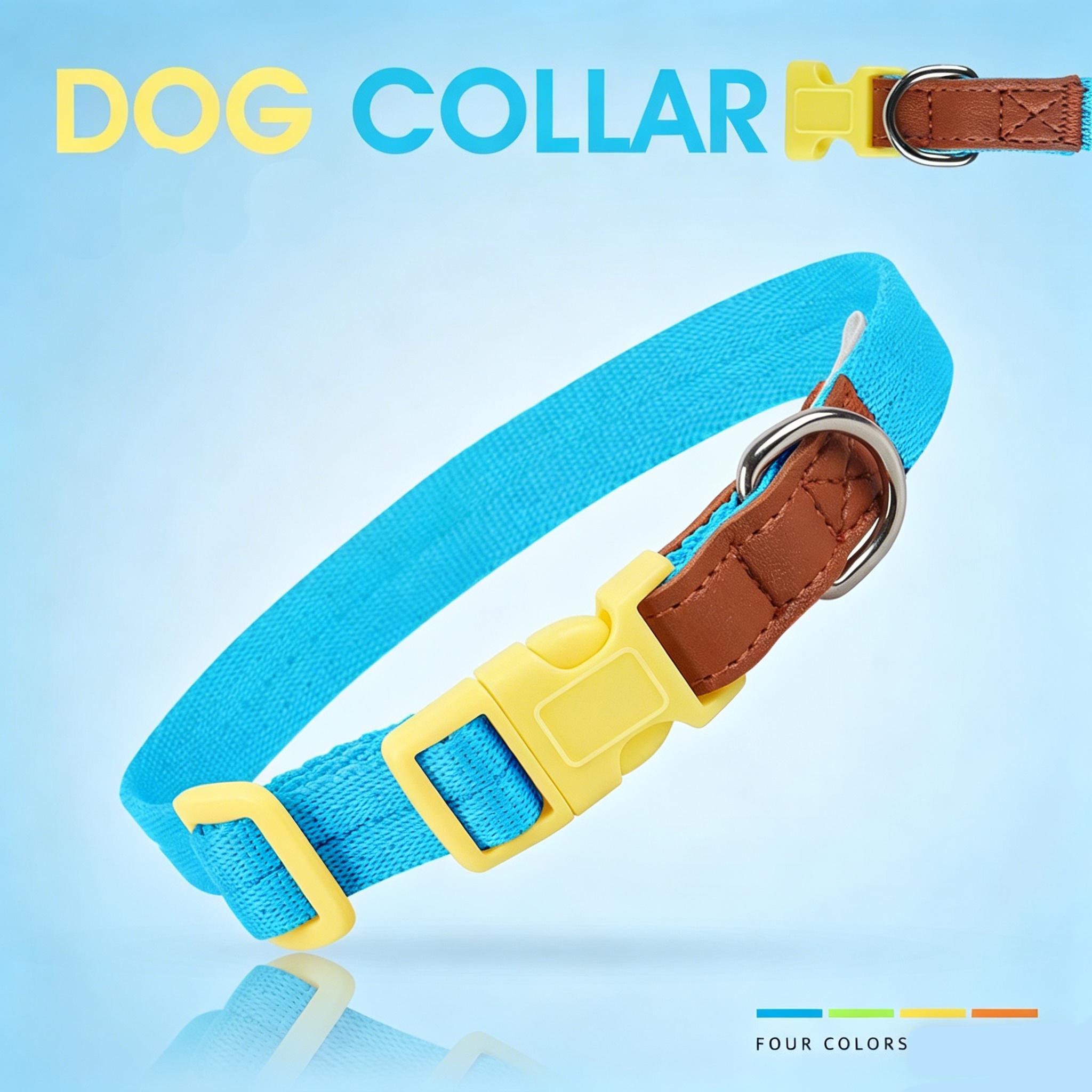 2-Pack Pet Leash Set for Small & Medium Dogs Explosion-Proof Anti-Pull Walking Rope with Collar Anti-Escape Design for Outdoor Use
