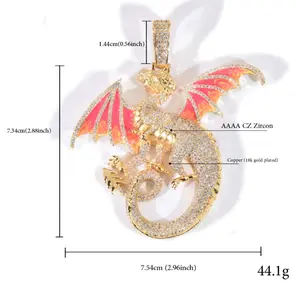 Hip-hop New Domineering Black Dragon Pendant Necklace Personalized Hip-hop Niche Design Pendant Necklace Jewelry cute fashion stainless steel fidget ring star land us abalone charm initial Synthetic Moissanite Tennis Bracelet Rose Bear gift hollow-out