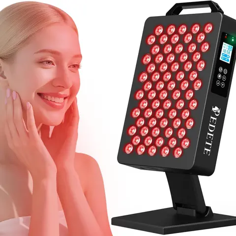 PEDETE Red Light Therapy Panel,featuring>220 mW/cm² irradiance at 0 in,with adjustable timer,brightness,and pulse frequency settings.Ideal for post-surgery recovery,muscle recovery,skincare,sleep support,and improved circulation,back to school haul