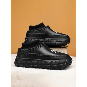 LQUN 2026Unisex Winter Warm Cotton Slippers, Comfortable Fabric, Fuzzy warm slippers, Eva Waterproof Non-Slip Material, Sizes 36-45, Men Women Indoor ShoesGift(gift)