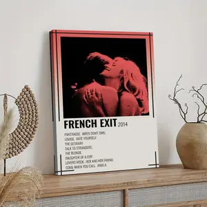 TV Girl French Exit Poster Canvas Oil Decor Wall Art Painting Modern Aesthetic Print Decoration Waterproof Gift Idea for Home Preferred Gift Giving Option