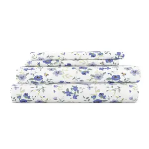 Blossoms Pattern 4-Piece Sheet Set
