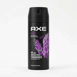 AXE Excite Deodorant Body Spray (5.08oz/150ml) - Crisp Coconut & Black Pepper Scent with 48-Hour Fragrance