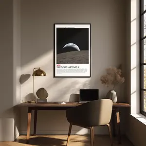 Artemis II Earthset Poster  NASA Poster Artemis Mission  NASA Wall Art