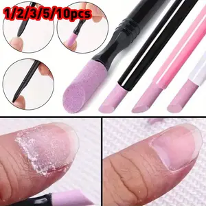 1/2/3/5/10Pcs Professional Portable Quartz Grinding Pen Nail Cuticle Scissors Dead Skin Remover Nail Polish Manicure Stick Nail Files Accessories Tools Nail Art Design Manicure Nail Care
