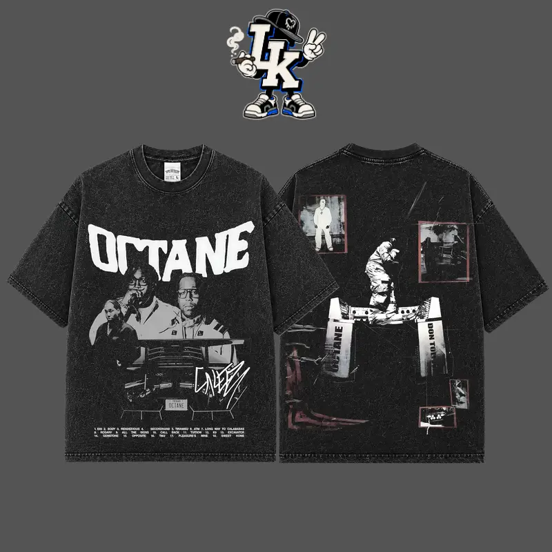 [LadyKillahStore] Donny Toliver - Octane Merch Premium Acid Washed 100% Cotton Tank Top T-Shirt #103, Octane Tour Graphic Tee, E85 Hip Hop Soul Streetwear Shirt, Octane Concert Tour Merch, Gift for Rap Fans, Vintage Music Tee