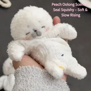 Creative hanging rope bean bag seal plush toy, soothing and stress-relieving healing doll with fragrance, DIY material kit