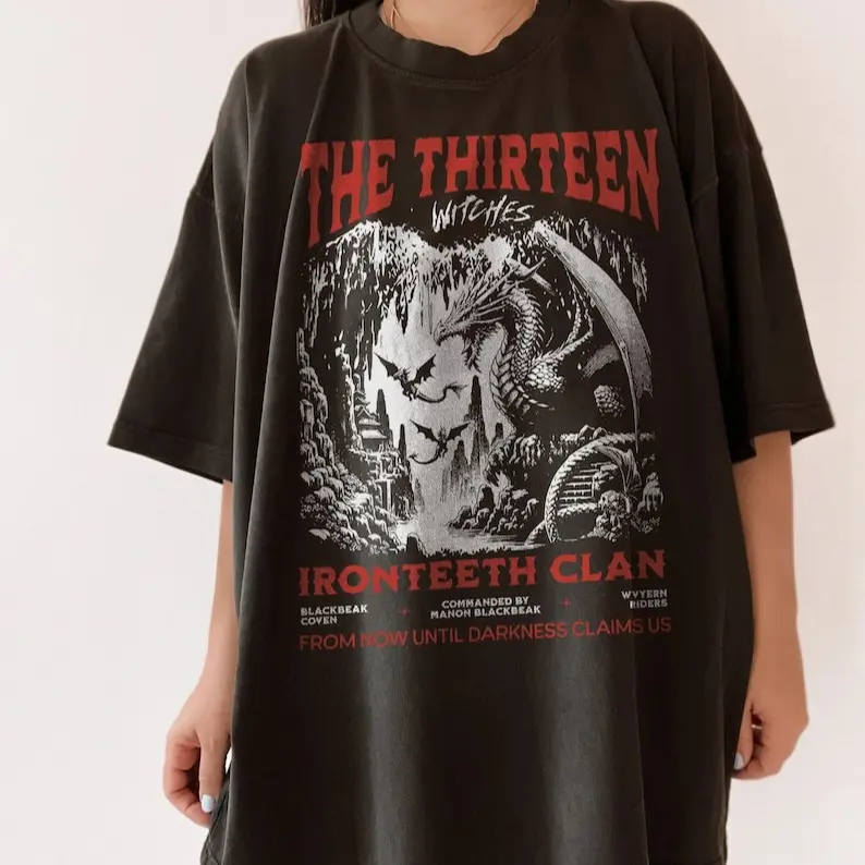 The Thirteen Shirt, Throne Of Glass T-Shirt, Manon Blackbeak Ironteeth Witches Dorian Haviliard Licensed SJM Merch Terrasen Bookish Shirt, Comfort Colors