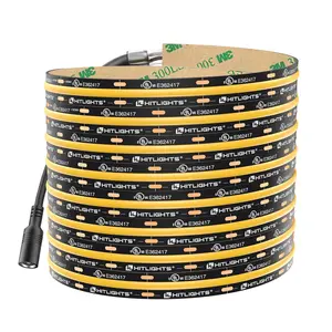 HitLights 12V COB LED Strip Spotless 16.4ft UL Listed IP20