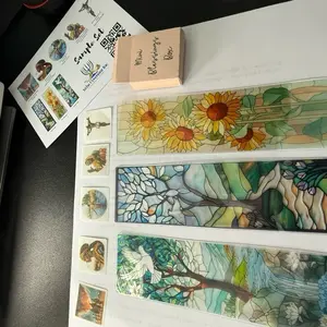 Influencer Sample Set - Clear Scripture Stickers - Stained Glass Art Transparent Bookmarks