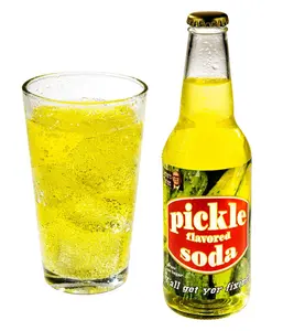 Pickle Soda Pop - Fizzy Drink for a One-of-a-Kind Beverage Experience Pickle Soda Pop - Fizzy Drink for a One-of-a-Kind Beverage Experience