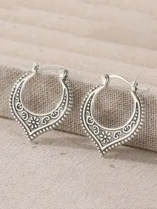 Boho Earrings with Ethnic Artistic Design, Scroll Grass Pattern, Elegant Style for Daily Wear, Travel, and Art Gatherings, Fashionable Earrings