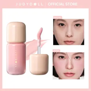 JUDYDOLL Liquid Blush Serum, Liquid Blush, Hydrating Serum Blush, Dewy Glow Finish, Lightweight, Clean Makeup, Long Lasting, Natural, Easy Blend with Brush Applicator, Soft Focus Cheek Color, Spring Gift, Refresh Look