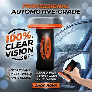 Glod Ride Oil Remover Windshield Cleaner Glass Cream Auto Degreaser Window Cleaner Handheld Compact Portable Remove Oil Film Clear View for Car Foam Multi-Purpose Powerful