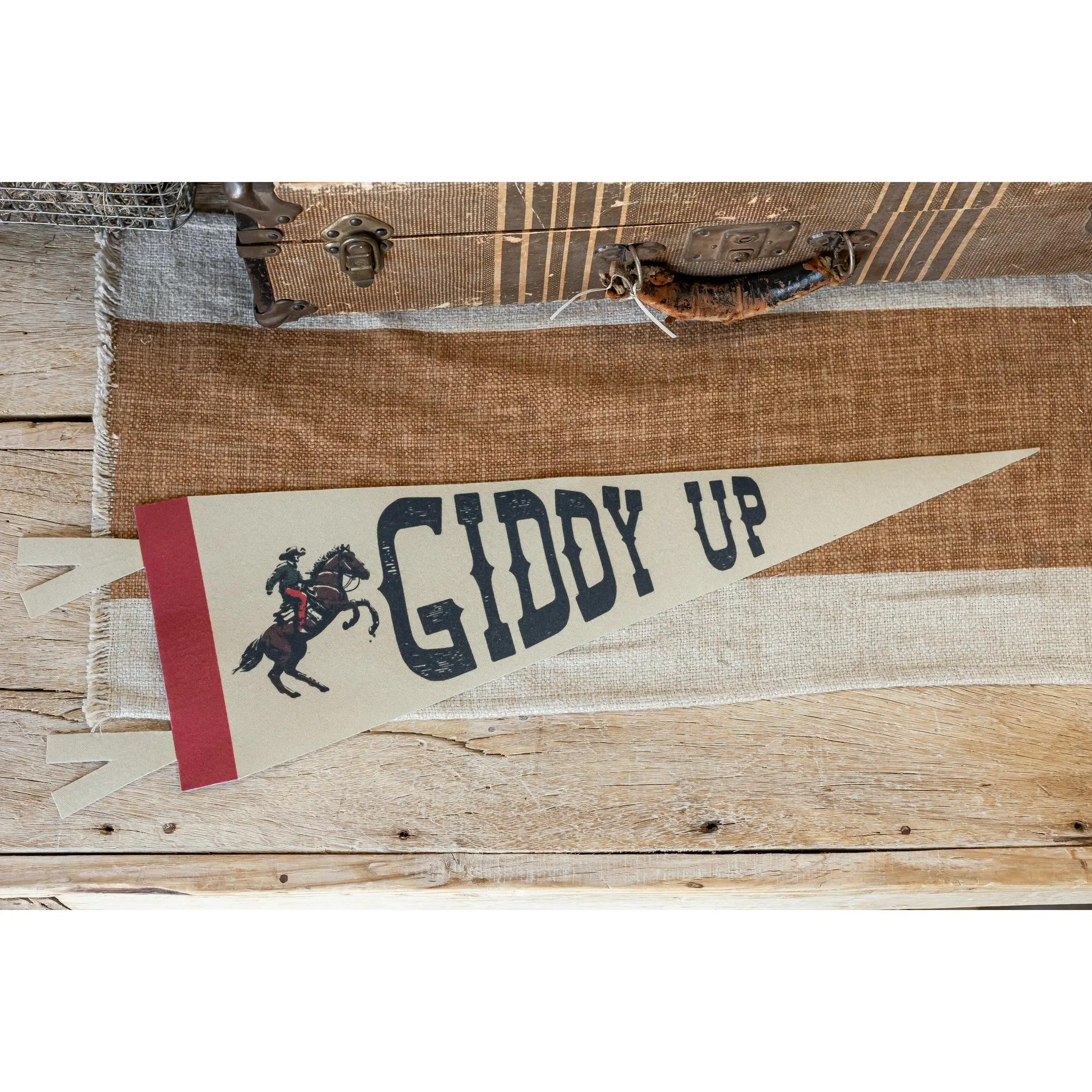 Giddy Up Felt Pennant