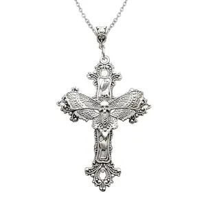 Gothic Necklaces Jewelry Cross Pendant Vintage Chokers Party for Man Women Girls