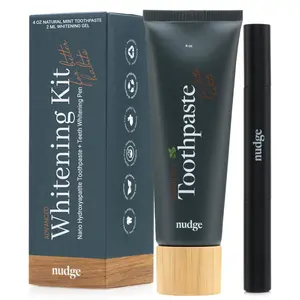 Whitening Kit – 10% Nano Hydroxyapatite Toothpaste, (4 oz, Mint) & Teeth Whitening Gel Pen, (2ml)