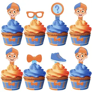 Blippi Cupcake Toppers & Blippi Cupcake Wrappers