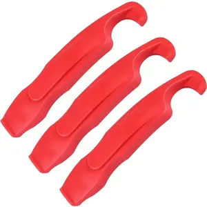 3PCS Bike Tire Levers Set Ultra-Strong Heavy-Duty Nylon Levers Easy-to-Use Durable for Quick Tire Removal Changing & Repair Ideal for Road MTB & Mountain Bikes Must-Have Cycling Tools Bright Red Ergonomic Non-Slip Grip Spoke Hook Ultra-Compact Portable