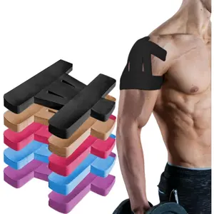 Precut Kinesiology Tape for Shoulder, 10 Pcs - Shoulder Support & Stability, Shoulder Pain Relief Athletic Tape - Waterproof & Elastic, Breathable Hypoallergenic Latex-Free Tape